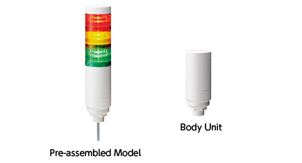 配備M12連接器的 Φ60 LED信號燈 LR6-WC