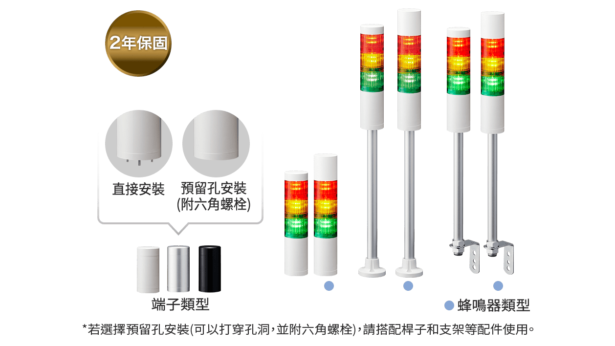 Φ50mm LED 工業信號燈 LR5 系列