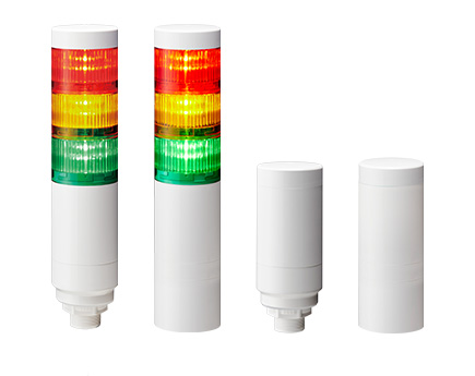 IP67/IP69K 規格 Φ60mm LED 信號燈，配備 M12 連接器 LR6+FB295